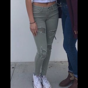 American Eagle green jeans
